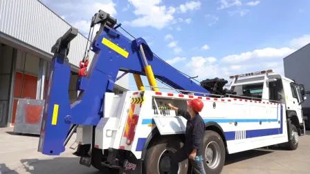 Caminhão de reboque multiuso do transportador de carro da plataforma do Wrecker do reboque de HOWO 6X4